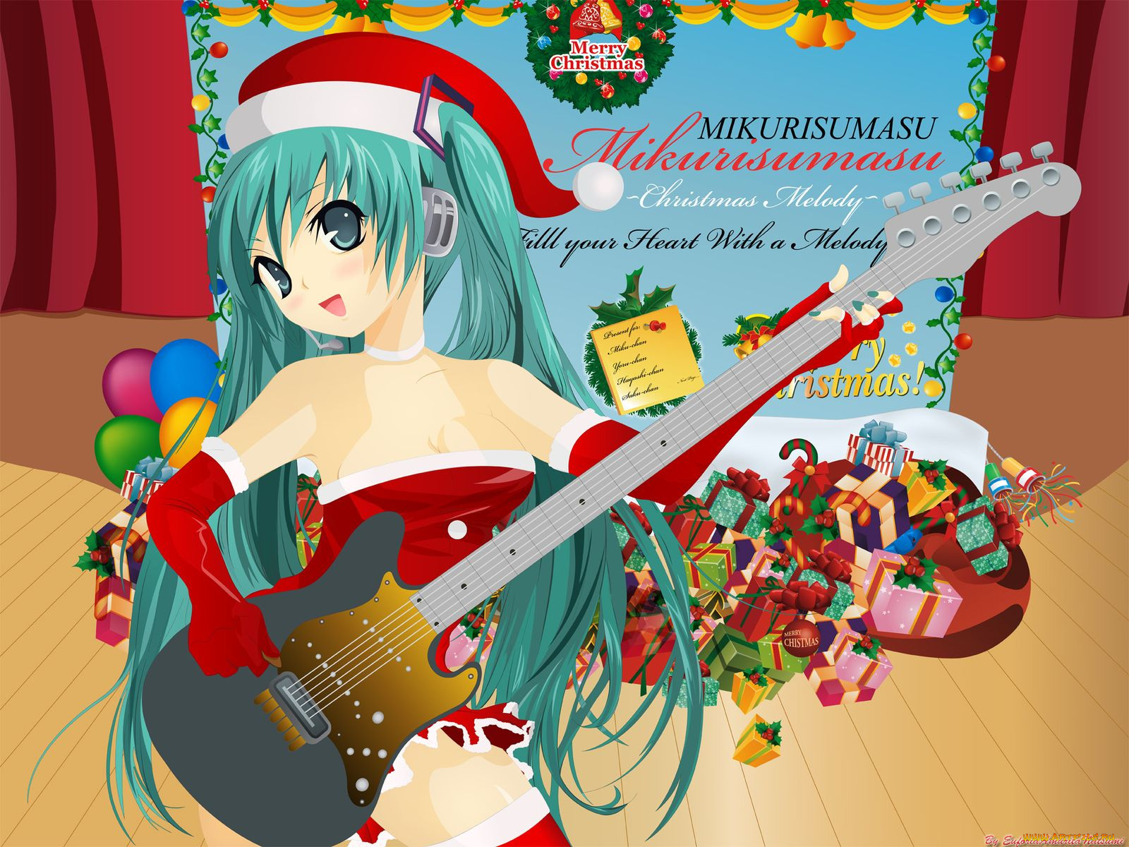 vocaloid, , merry, chrismas, winter